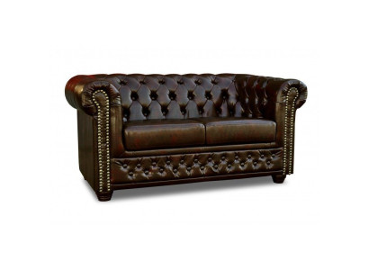Divano Chesterfield York a 2 posti con funzione letto, divano imbottito, divani nuovi.