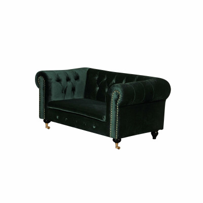 Chesterfield 2 posti Classico lusso decorativo stile rococò barocco divano tessile