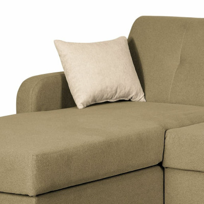 Divano angolare a L forma salotto insieme set imbottito design funzione letto moderno