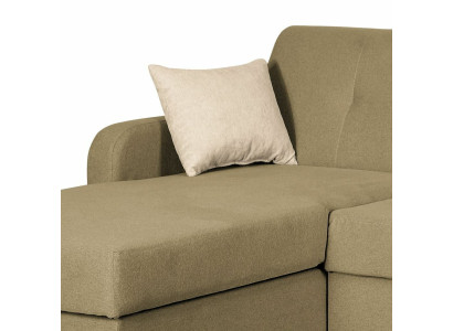 Divano angolare a L forma salotto insieme set imbottito design funzione letto moderno