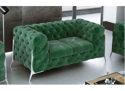 Divano Chesterfield 2 posti imbottito in tessuto tessile divani in pelle divani sofa