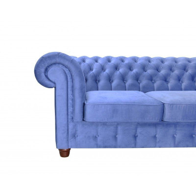 Design classico Chesterfield Big XXL divano a 3 posti in pelle tessuto divani.