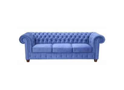 Design classico Chesterfield Big XXL divano a 3 posti in pelle tessuto divani.
