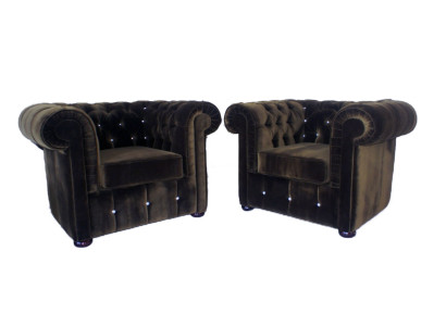 Sedia divano divano poltrona poltrona imbottita direttore ufficio sedia girevole Chester 13