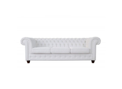 Design classico Chesterfield Big XXL divano in pelle tessile divani divani 3 posti