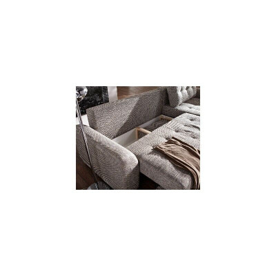 Divano angolare con design Loft con funzione letto, divano, imbottito, sedile, angolo, divani, divano letto.