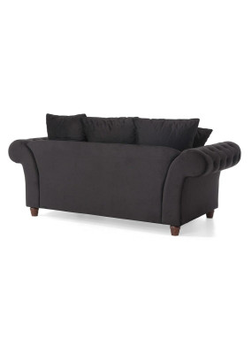 Divano design 2 posti Chesterfield in tessuto Divano Divano Divani a due posti Nuovo