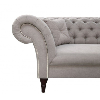Sofà design Chesterfield imbottito divano grande XXL 235cm Sofà Couchen