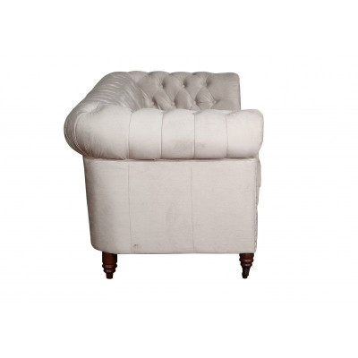 Design classico Chesterfield divano imbottito 3 posti in pelle nuovo