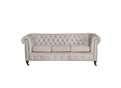 Design classico Chesterfield divano imbottito 3 posti in pelle nuovo