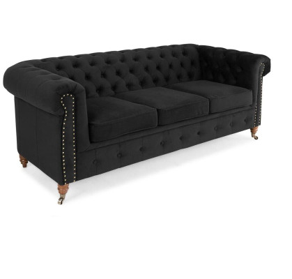 Chesterfield divano a tre posti in tessuto Tessuto Divano Design di lusso Mobili classici Nuovo