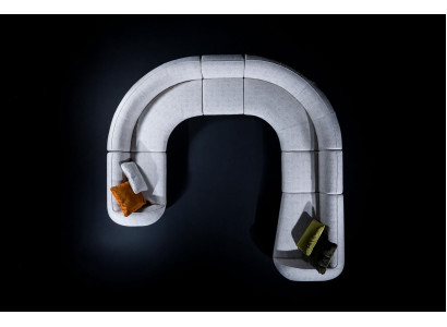 Divano a forma di U Salotto Set da soggiorno Divano di lusso Moderno