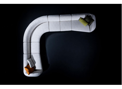 Mobili imbottiti tessuto divano a L angolo soggiorno gruppo relax divano.