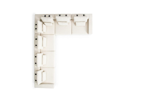 Salotto mobili divano angolare Relax gruppo sedute Divano a forma di L