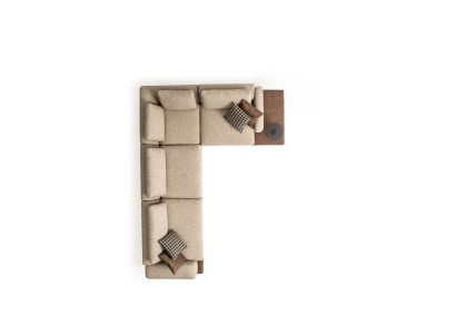 Divano a L con scaffali mobili da soggiorno Divani Divani Mobili Imbottiti