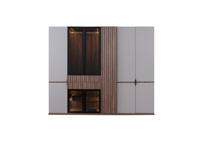 Armadio Armadio da camera da letto Moderno in legno di lusso 260cm