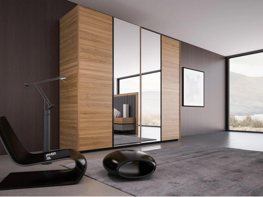 Set da camera da letto 3 pezzi Letto matrimoniale Moderno 2 comodini Design in legno Completo