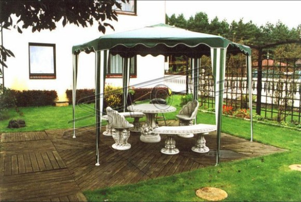 Stile antico Sedia da giardino in pietra Banco Sedia Terrazza Design di lusso Trono