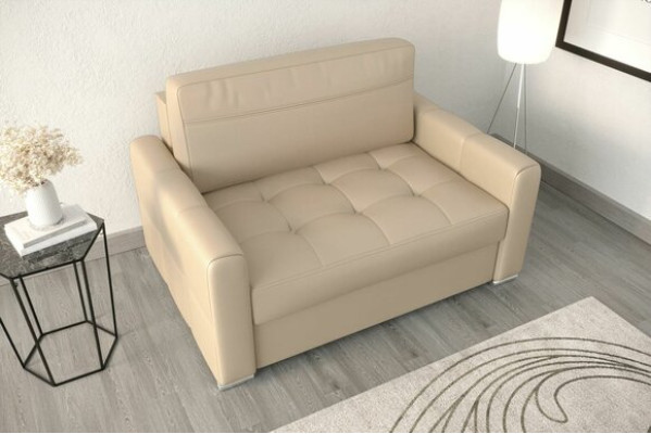 Poltrona relax in tessuto per lounge club con design imbottito, divano a due posti di lusso di colore viola, nuovo.