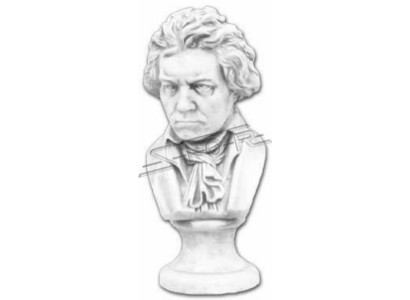 Beethoven celebrità busto figura scultura sculture figure statue