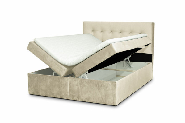 Letto Chesterfield Design Decorazione di lusso Letto Hotel 180x200 cm Camera da letto