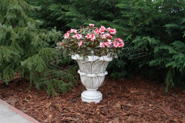 Cestino di fiori Vaso di fiori Contenitore da giardino Statue di terrazza Decorazione Statua