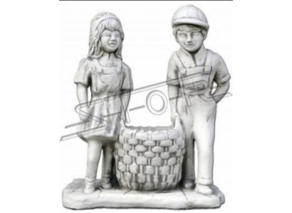 Vaso per piante in legno naturale, decorazione a figura, vasi da fiori, vasi da giardino.