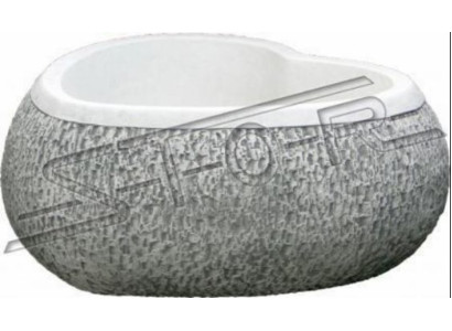 Vaso di fiori naturale da giardino, vaso da pianta decorativo, vasi da giardino, figure di vasi e fioriere.