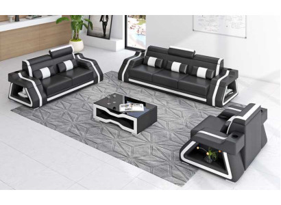 Divani in pelle Set completo di divani Set di divani Divano 3 pezzi Divani Gialli