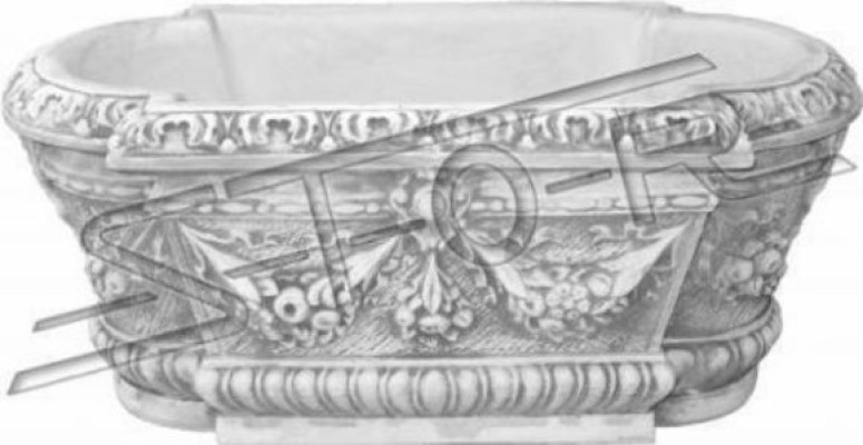 Vasi decorativi per fiori XXL in cemento da giardino per la terrazza