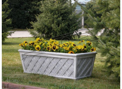 Vasi da fiori Scatola Vaso Fiori Vasi Decorativi XXL Cemento Giardino Terrazza