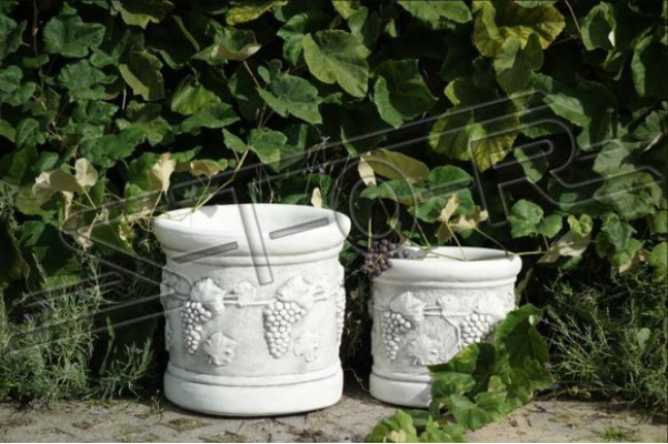 Vasi da fiori Cassetta Vaso Fiori Vasi XXL Decorativi Cemento Giardino Terrazza