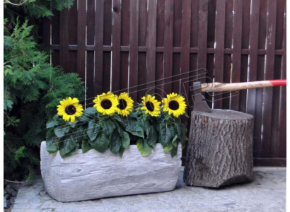 Vasi da fiori Scatola Vaso Fioriere decorative XXL Cemento Giardino Terrazza