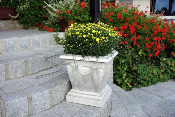 Vaso per fiori Cassetta per fiori Giardino Pietra Decorazione Decorazione Fiori