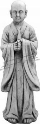 Scultura di Buddha in stile pietra. Grande scultura decorativa per il giardino.