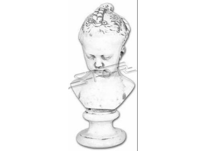 Busto Bambino Stile Antico Antichità 43cm Pietra Figura Scultura Sculture.