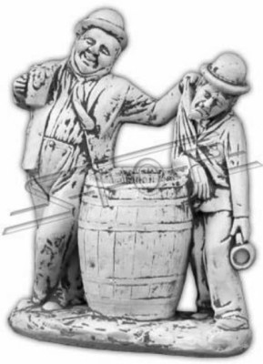 Charlie Chaplin vaso per fiori decorativo, figura da inserire nei vasi per piante.