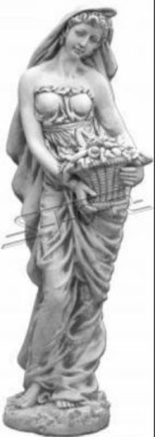 Decorazione statua donna giardino design figure scultura sculture