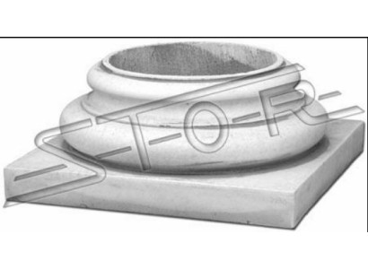 Decorazione Colonna Colonne Pietra Stile Antico Roma Supporto Base Nuovo