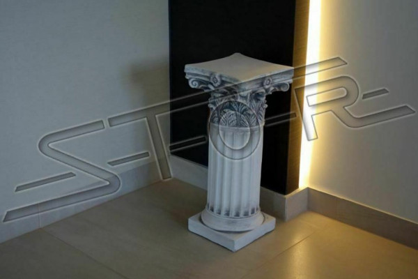 Decorazione Colonna Colonne Pietra Stile Antico Supporto Romano Portavaso