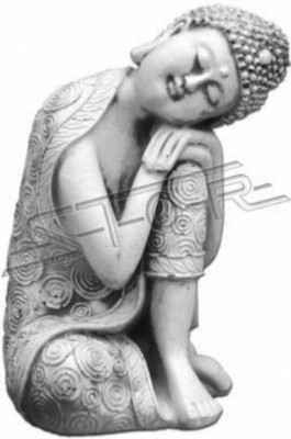 Scultura decorativa di Buddha in stile pietra. Grande scultura per il giardino.