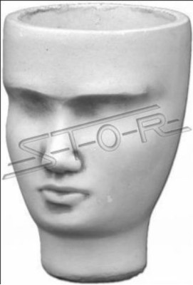 Design vaso per fiori, cima, contenitore, figura, vasi decorativi, faccia, scultura