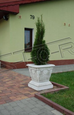 Design vaso per piante Top Planter cubo contenitore vasi figura volto decorazione scultura.