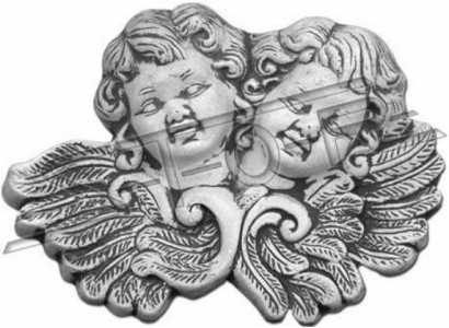 Angelo 24cm Scultura Design Statua Figura del Giardino Statuette Statuette