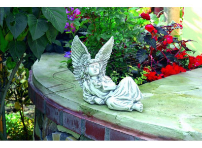 Angelo 27cm scultura design figura statua statuette da giardino figure decorative statue.