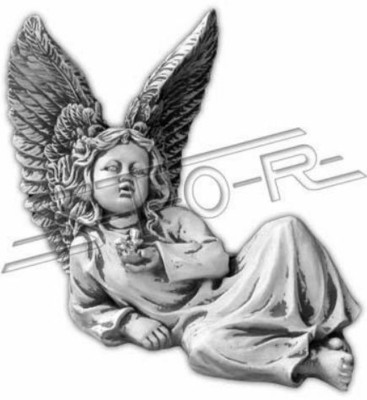 Angelo 27cm scultura design figura statua statuette da giardino figure decorative statue.