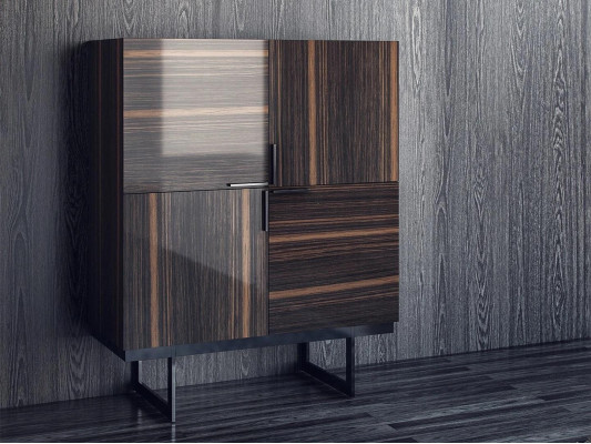 Sala da pranzo completa 2 pezzi Design moderno credenza in legno