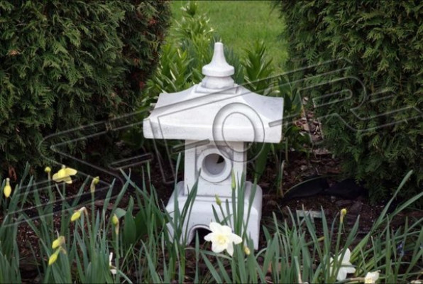 Feng Shui, statua da giardino, scultura, design decorativo per giardino in calcestruzzo giapponese, figura di casa