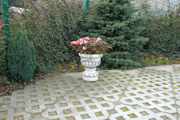 Figura Vaso da fiori Pianta Contenitore Bianco Decorazione Figura Vasi da fiori Giardino