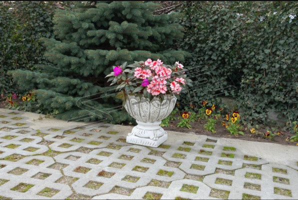 Figura Vaso per fiori Pianta Bianco Contenitore Decorazione Figura Vasi da fiore Giardino